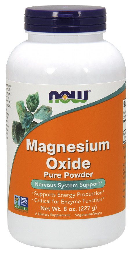 NOW Foods: Magnesium Oxide, Pure Powder - 227g