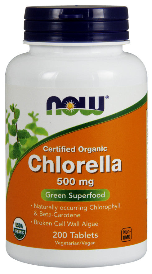 NOW Foods: Chlorella, 500mg Organic - 200 tabs