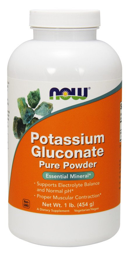 NOW Foods: Potassium Gluconate, Pure Powder - 454g