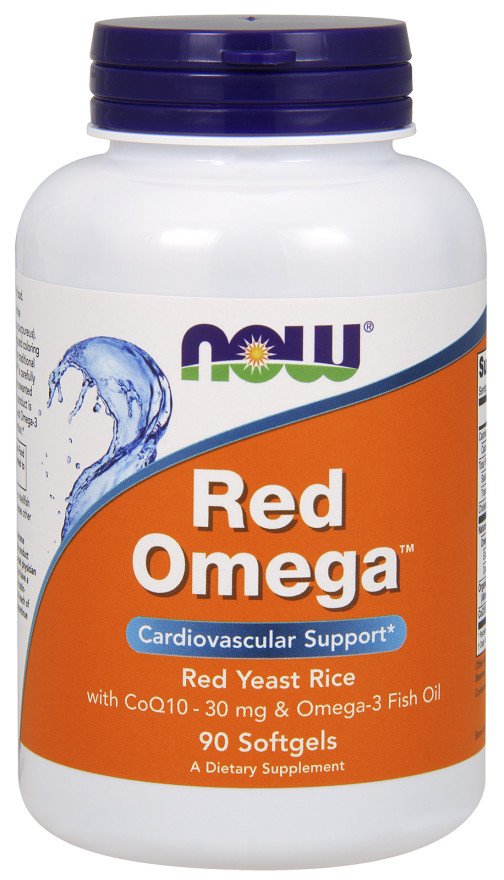 NOW Foods: Red Omega (Red Yeast Rice) - 90 softgels