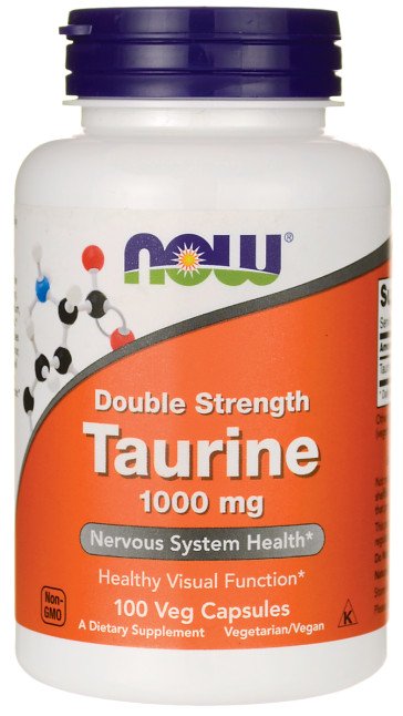 NOW Foods: Taurine, 1000mg Double Strength - 100 vcaps