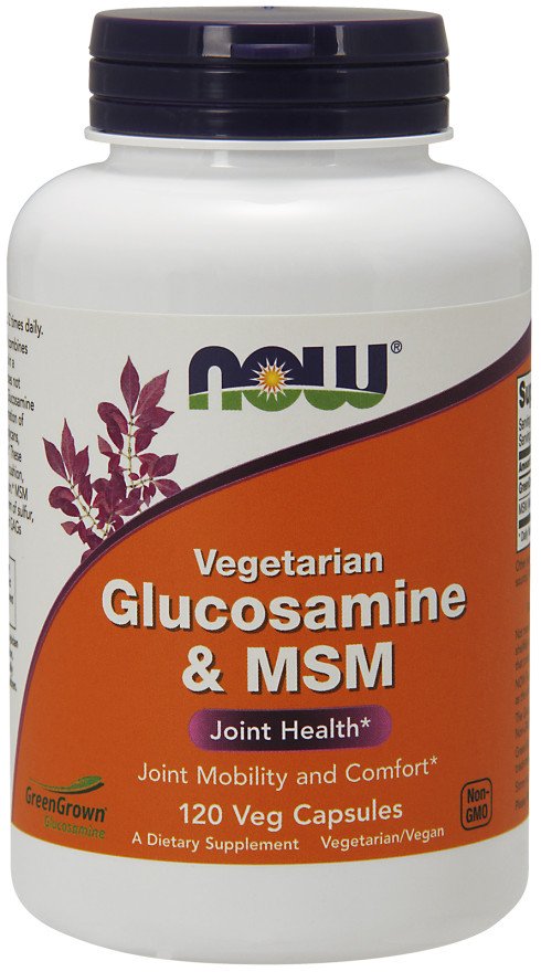 NOW Foods: Glucosamine & MSM Vegetarian - 120 vcaps