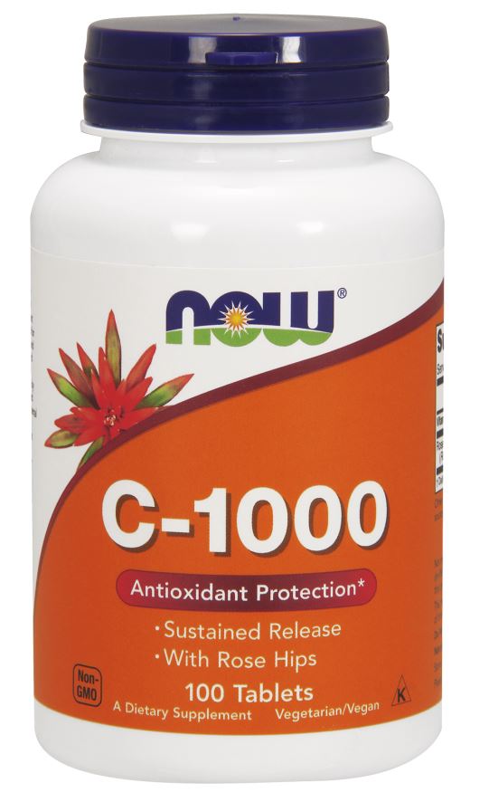 NOW Foods: Vitamin C-1000 with Rose Hips - Sustained Release - 100 tabs