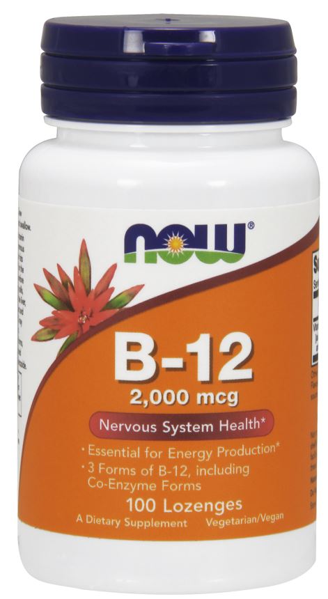 NOW Foods: Vitamin B-12, 2000mcg - 100 lozenges