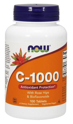 NOW Foods: Vitamin C-1000 with Rose Hips & Bioflavonoids - 100 tablets