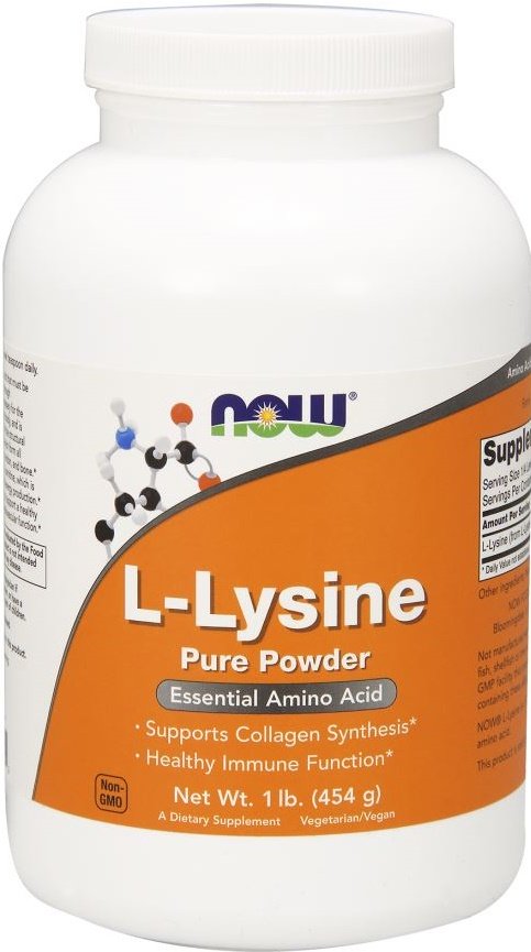 NOW Foods: L-Lysine, 1000mg (Powder) - 454g