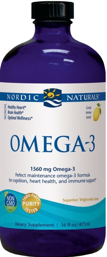 Nordic Naturals: Omega-3, 1560mg Lemon - 473 ml.