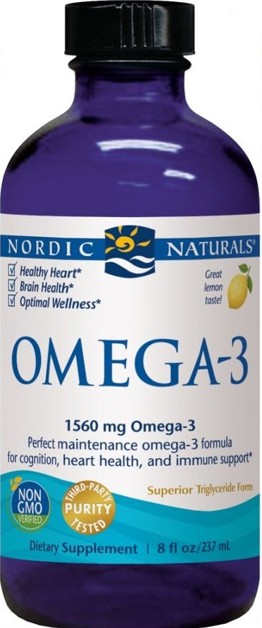 Nordic Naturals: Omega-3, 1560mg Lemon - 237 ml.