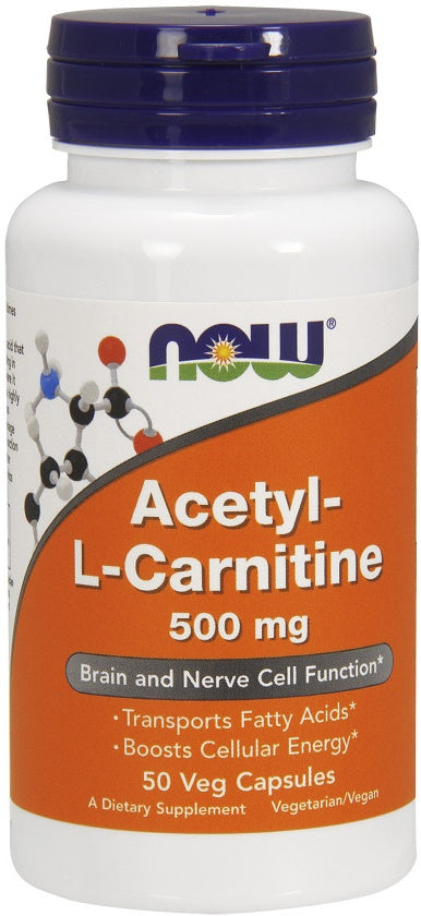 NOW Foods: Acetyl-L-Carnitine, 500mg - 50 vcaps