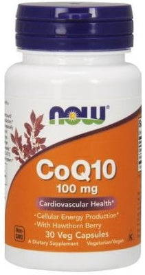 NOW Foods: CoQ10 with Hawthorn Berry, 100mg - 30 vcaps