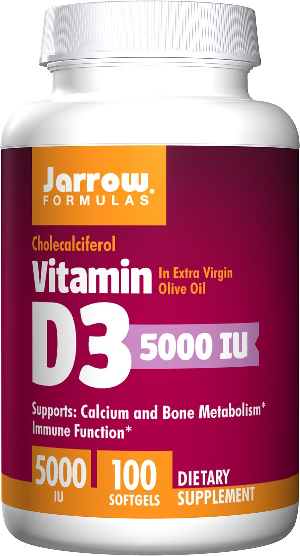 Jarrow Formulas: Vitamin D3, 5000 IU - 100 softgels