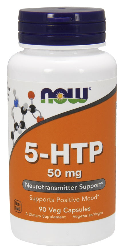 NOW Foods: 5-HTP, 50mg - 90 vcaps