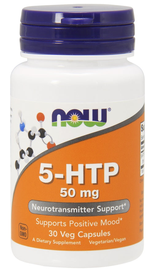 NOW Foods: 5-HTP, 50mg - 30 vcaps