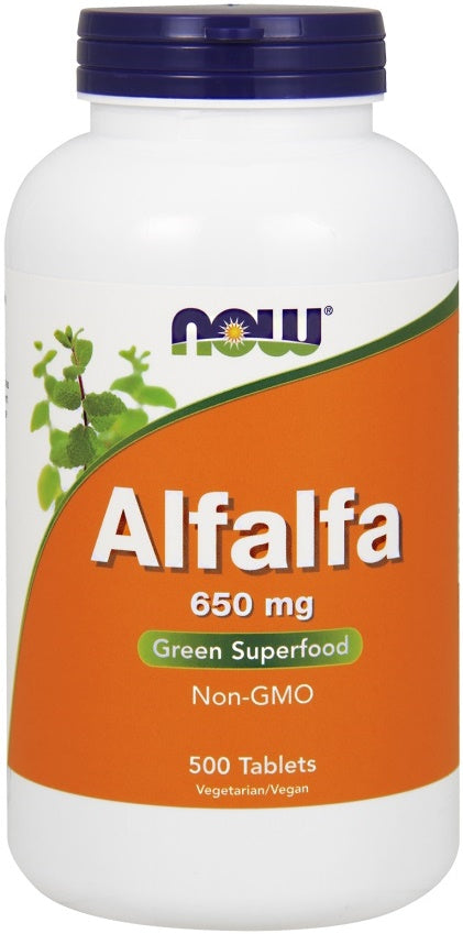 NOW Foods: Alfalfa, 650mg - 500 tablets