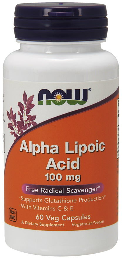 NOW Foods: Alpha Lipoic Acid with Vitamins C & E,  100mg - 60 vcaps