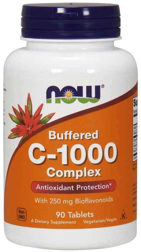 NOW Foods: Vitamin C-1000 Complex - Buffered with 250mg Bioflavonoids - 90 tabs