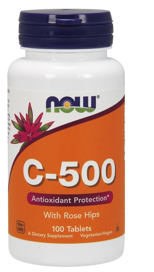 NOW Foods: Vitamin C-500 with Rose Hips - 100 tablets