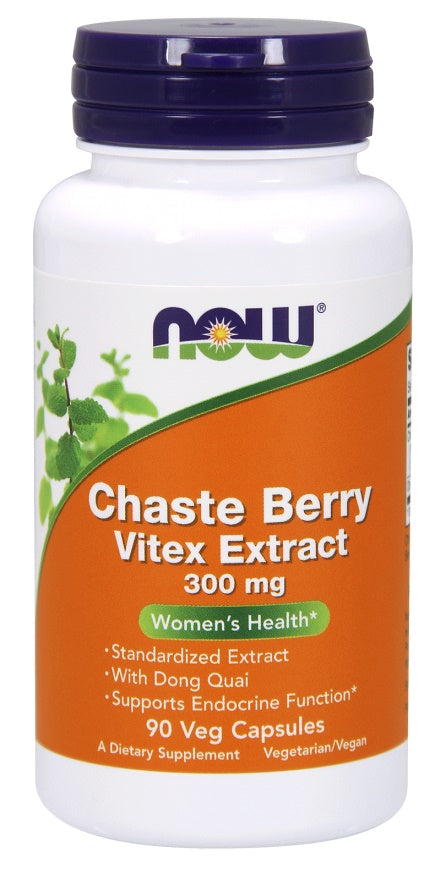 NOW Foods: Chaste Berry Vitex Extract, 300mg - 90 vcaps