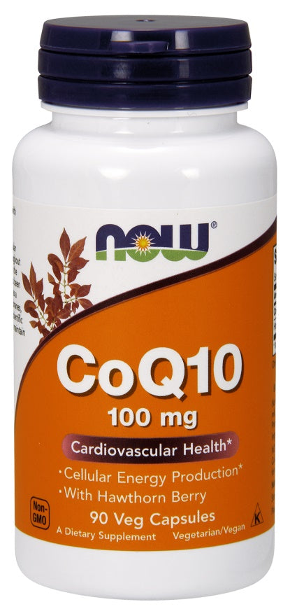 NOW Foods: CoQ10 with Hawthorn Berry, 100mg - 90 vcaps