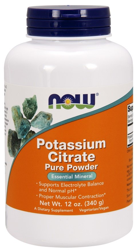 NOW Foods: Potassium Citrate, Pure Powder - 340g