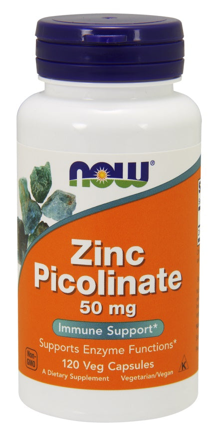 NOW Foods: Zinc Picolinate, 50mg - 120 vcaps