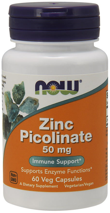 NOW Foods: Zinc Picolinate, 50mg - 60 vcaps