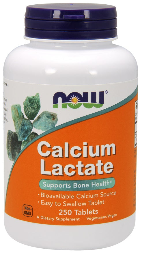 NOW Foods: Calcium Lactate - 250 tablets