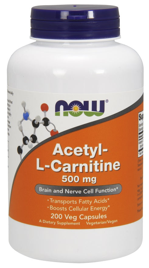 NOW Foods: Acetyl-L-Carnitine, 500mg - 200 vcaps