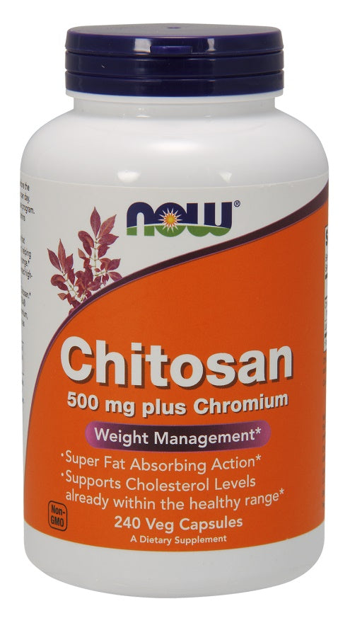 NOW Foods: Chitosan, 500mg Plus Chromium - 240 vcaps