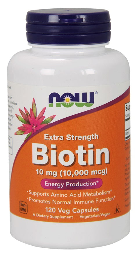 NOW Foods: Biotin, 10mg Extra Strength - 120 vcaps