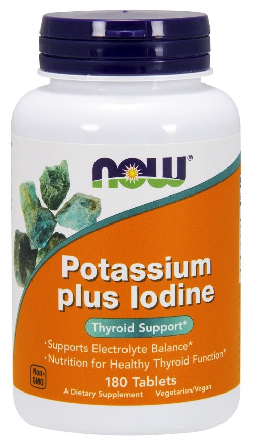 NOW Foods: Potassium plus Iodine - 180 tabs