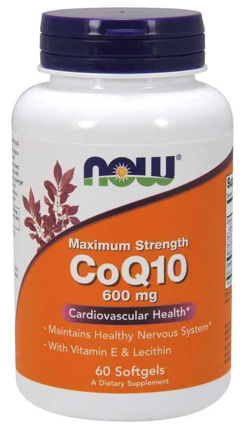 NOW Foods: CoQ10 with Lecithin & Vitamin E, 600mg - 60 softgels