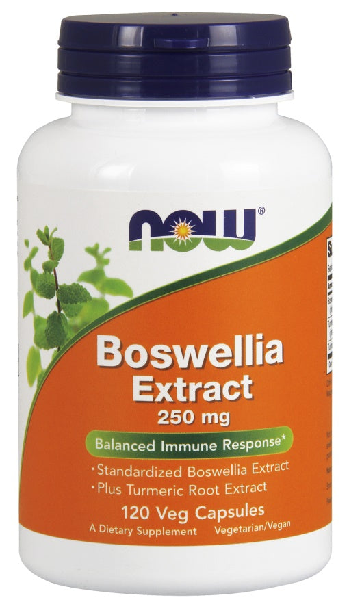 NOW Foods: Boswellia Extract Plus Turmeric Root Extract, 250mg - 120 vcaps