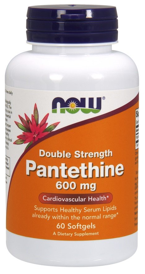 NOW Foods: Pantethine, 600mg Double Strength - 60 softgels