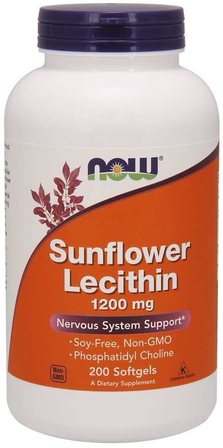 NOW Foods: Sunflower Lecithin, 1200mg - 200 softgels