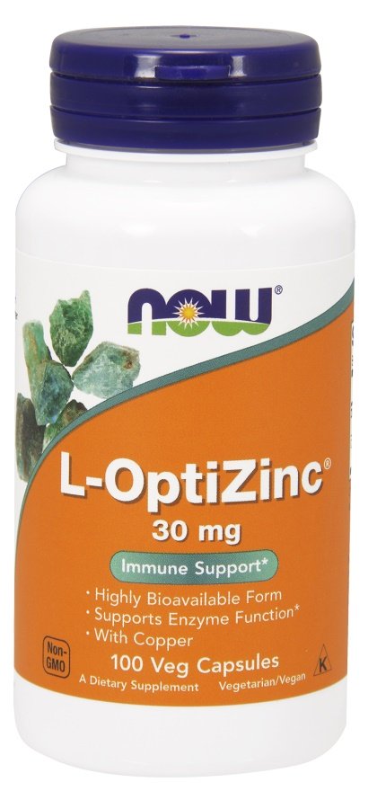 NOW Foods: L-OptiZinc, 30mg - 100 vcaps