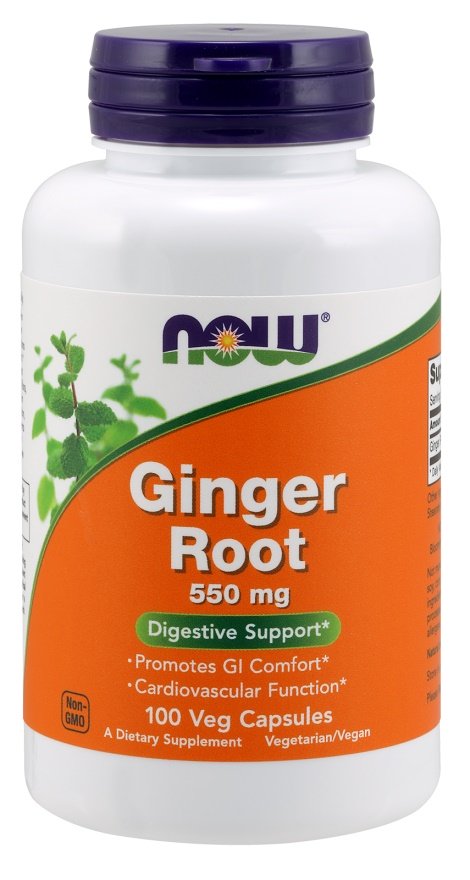 NOW Foods: Ginger Root, 550mg - 100 vcaps