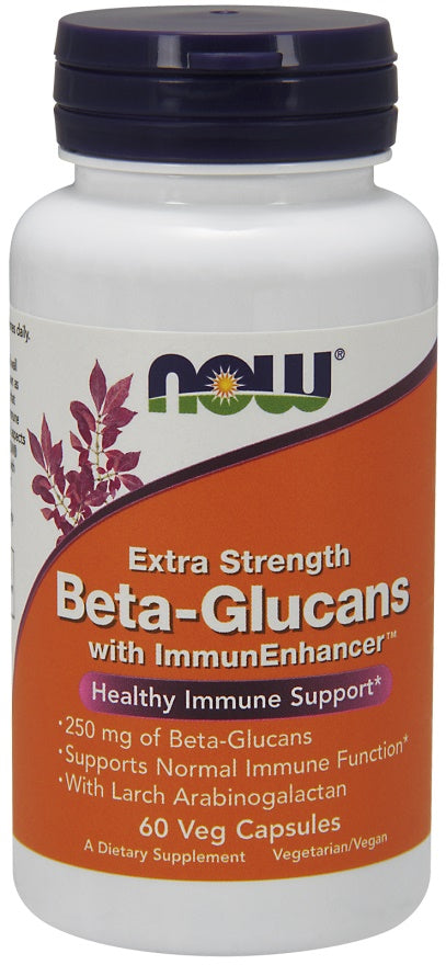 NOW Foods: Beta-Glucans with ImmunEnhancer, Extra Strength - 60 vcaps