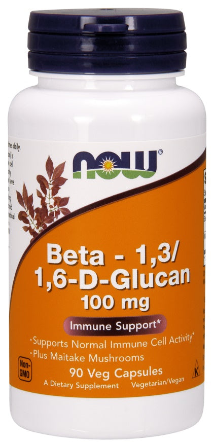 NOW Foods: Beta - 1,3/1,6-D-Glucan, 100mg - 90 vcaps