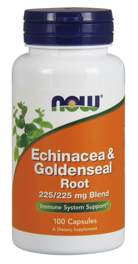 NOW Foods: Echinacea & Goldenseal Root - 100 caps