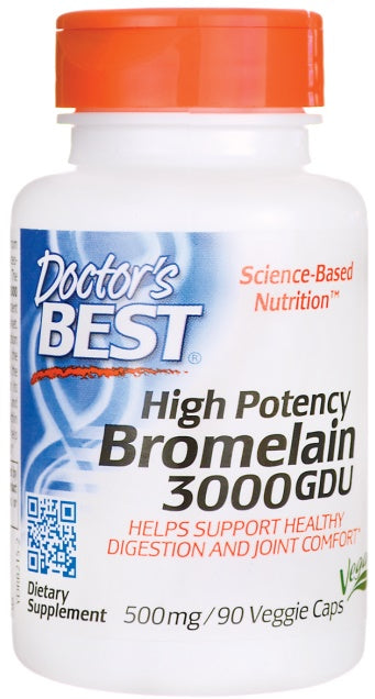 Doctor's Best: High Potency Bromelain 3000 GDU, 500mg - 90 vcaps