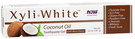 NOW Foods: XyliWhite, Coconut Oil Toothpaste Gel - 181g