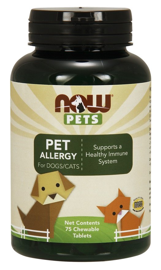 NOW Foods: Pets, Pet Allergy - 75 chewable tablets