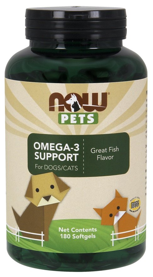 NOW Foods: Pets, Omega-3 Support - 180 softgels