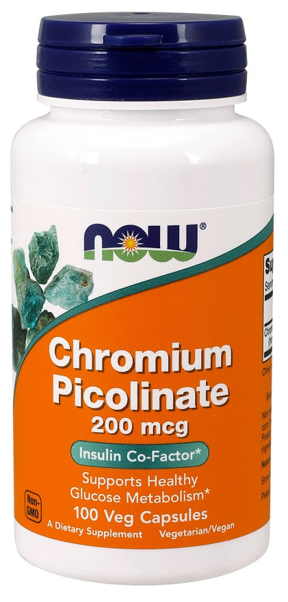 NOW Foods: Chromium Picolinate, 200mcg - 100 vcaps