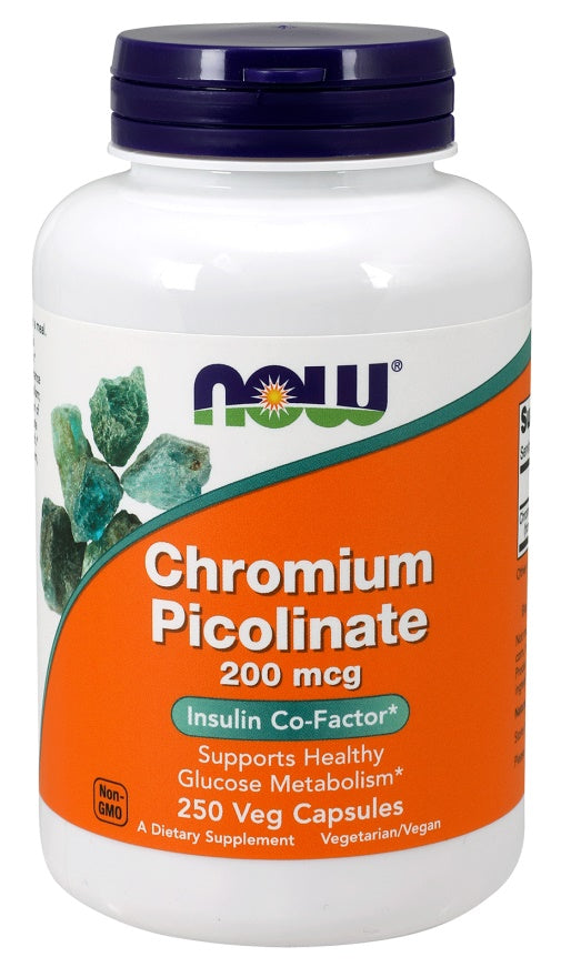 NOW Foods: Chromium Picolinate, 200mcg - 250 vcaps