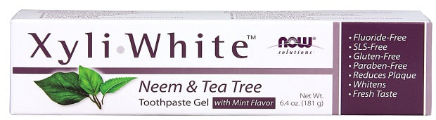 NOW Foods: XyliWhite, Neem & Tea Tree Toothpaste Gel - 181g