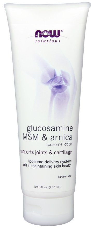 NOW Foods: Glucosamine, MSM & Arnica Liposome Lotion - 237 ml.