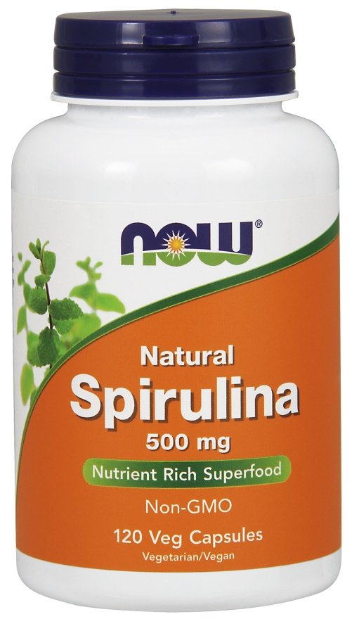 NOW Foods: Spirulina - Natural, 500mg - 120 vcaps