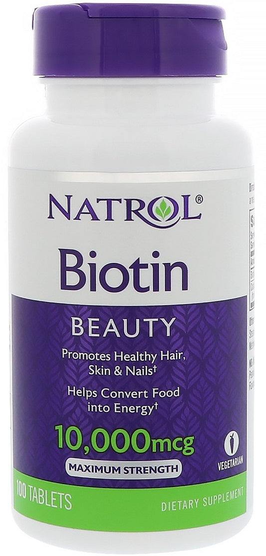 Natrol: Biotin, 10000mcg - 100 tabs